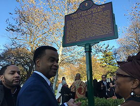 Cooper Street Enslaved Africans Marker Dedication, November 27, 2017